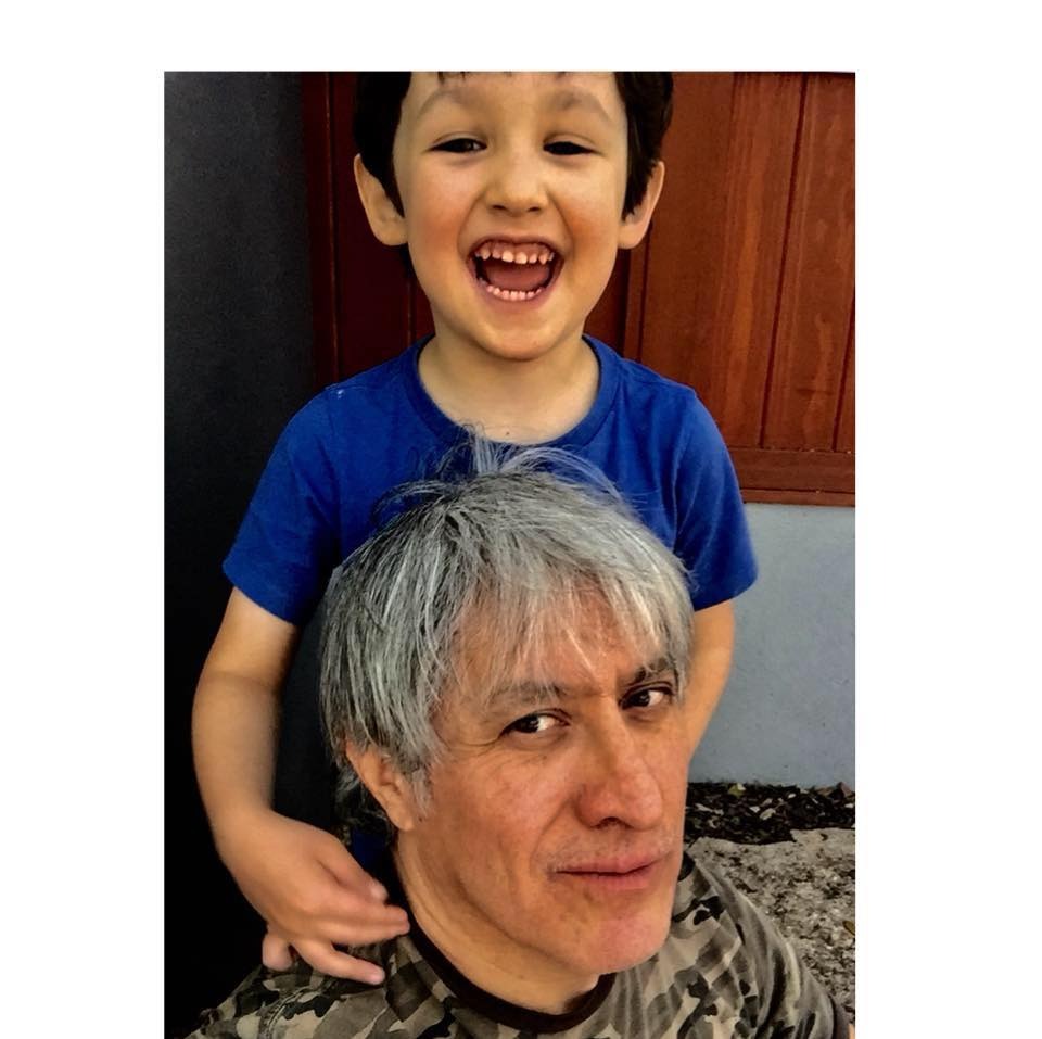Jose with his son, Gabriel, 2018