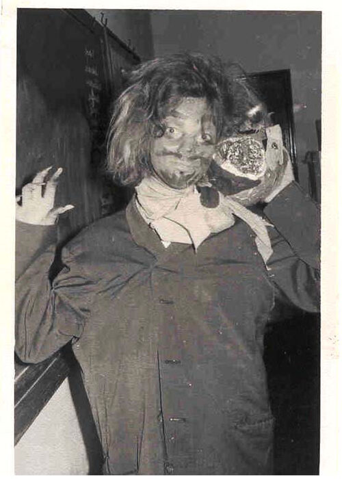 Two headed monster costume, 1975 Brazil