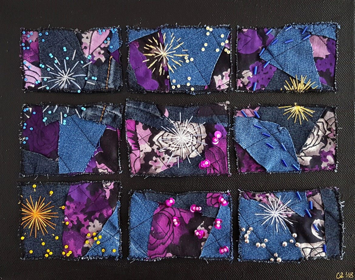 Claudia Jäggi Textile Art - Upcycled Fabrics with Embroidery