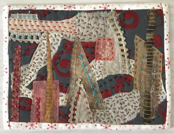 Gone Rustic dare to dream - mini art quilt 10