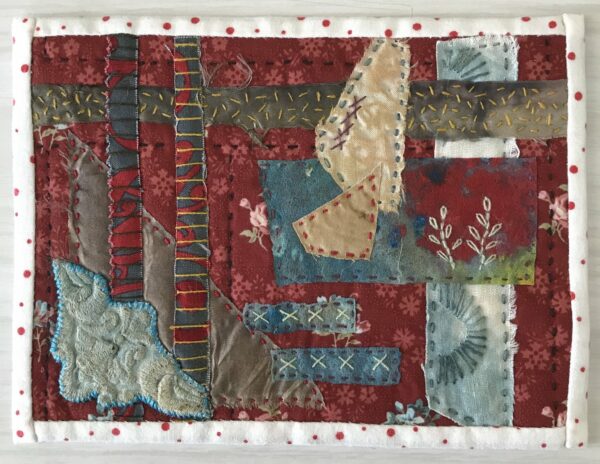 Gone Rustic dare to dream - mini art quilt 11