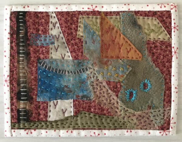 Gone Rustic dare to dream - mini art quilt 12