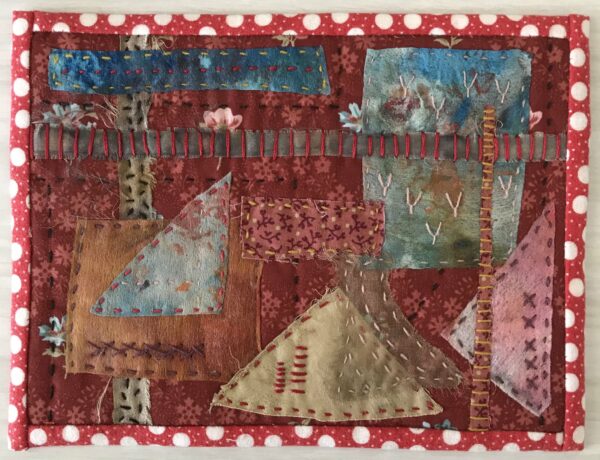 Gone Rustic dare to dream - mini art quilt 9