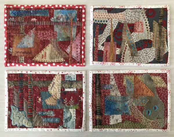 Gone Rustic dare to dream - mini art quilts