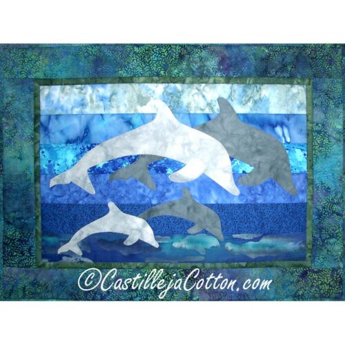 Dolphin Quilt Pattern by Castilleja Cotton