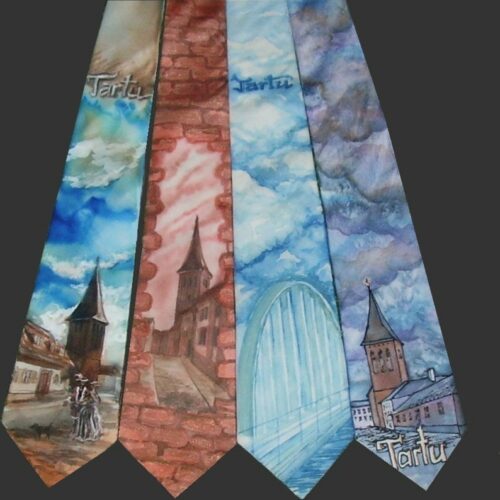 SingingScarves Hand Painted Silk Tie 3