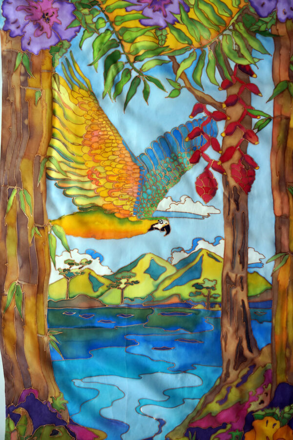 2 parrots close up 3
