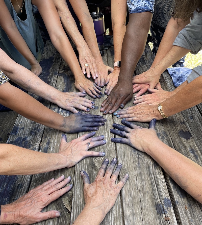 Austin School of Fiber Art Indigo Dye Class