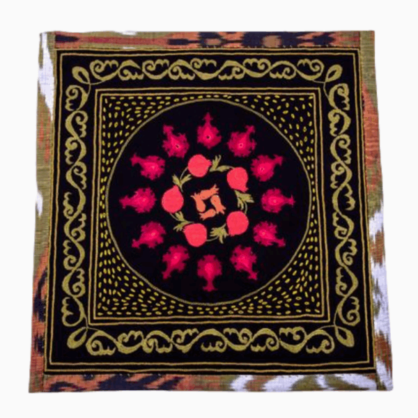 Suzani Hand Embroidered Decorative Tapestry "Anor" Pomegranate