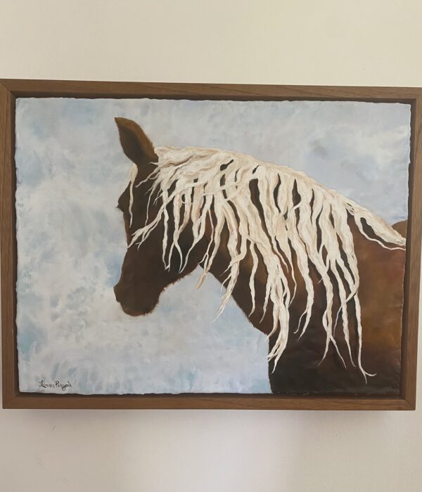 draft horse framed