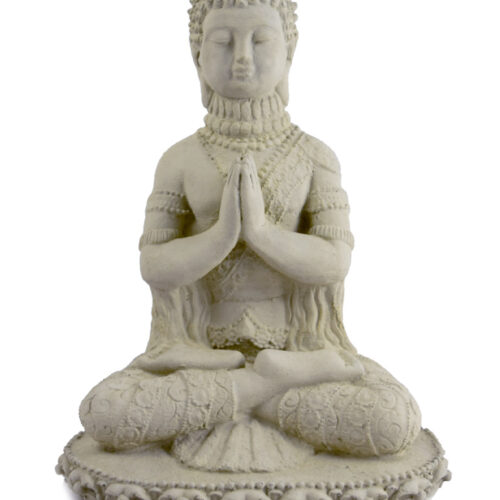 Modern Artisan Ornamental Praying Buddha Concrete Garden Statue