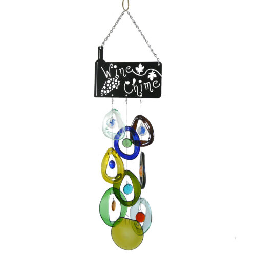 Modern Artisan Glass Wine Chime
