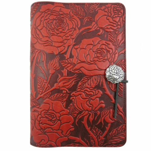 Modern Artisan Embossed Leather Journal: Wild Rose