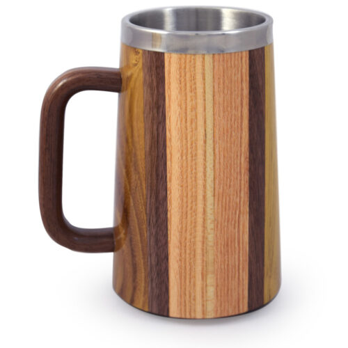 Modern Artisan Mixed Hardwood Tankard Mug