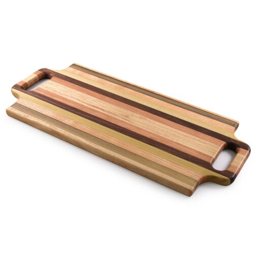 Modern Artisan American Made Mixed Hardwood Serving Board