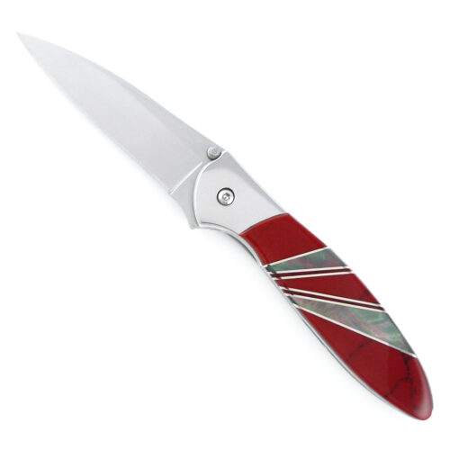 Modern Artisan Kershaw 'Leek' Pocket Knife with Red Jasper Handle