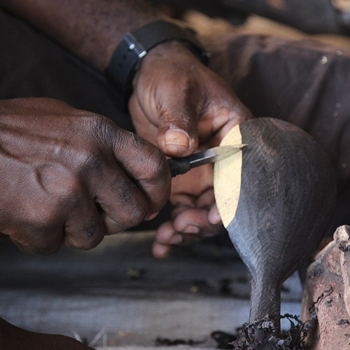 Handmade utensils from around the world.