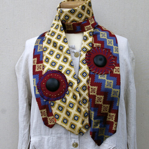 Upcyled Necktie Scarf Dupont