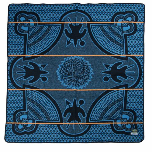 Peacock Kharetsa Spiral Aloe Basotho Heritage Blanket from Accompany Fair Trade