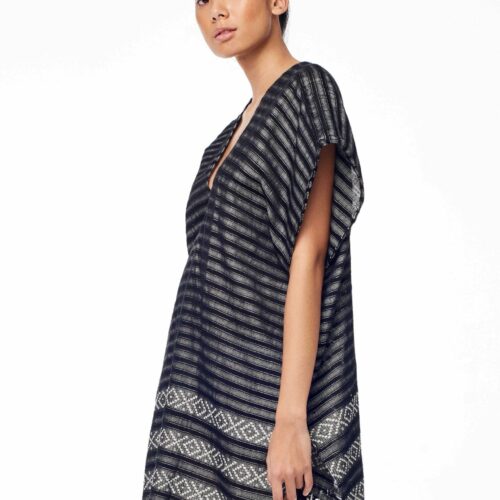 Black Stripe XO Caftan