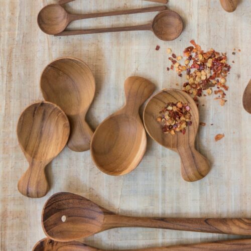 Mini Teak Scoops from Accompany Fair Trade
