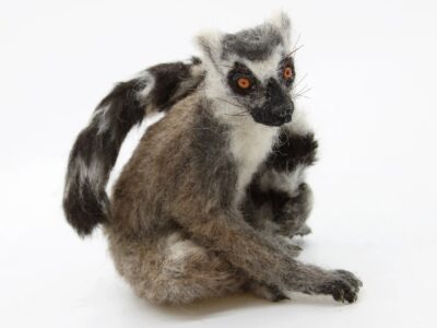 Art of Felting Needle felted Ring Tailed Lemur