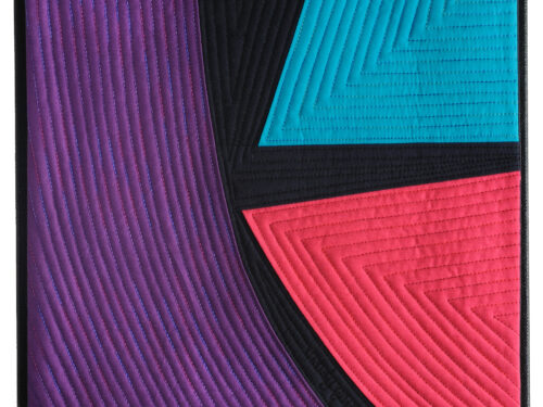 Color Slices an art quilt by Cindy Grisdela