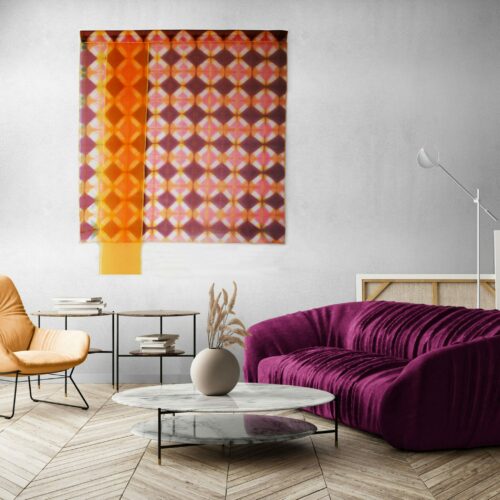 desedamas modern silk art textile from Spain