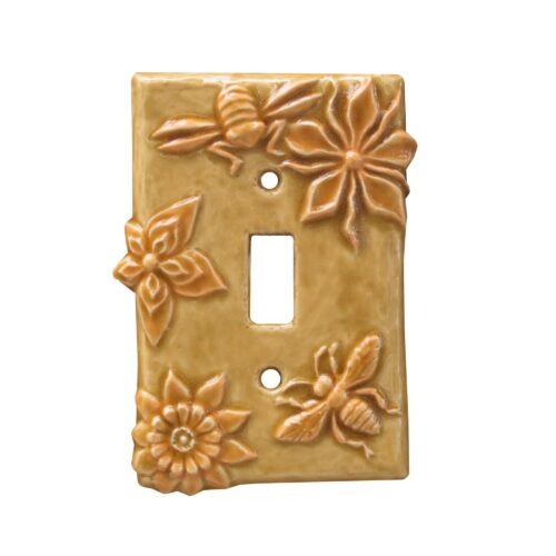 Honey Bee Ceramics Light Switch Covers