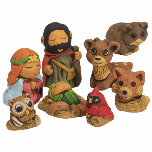 Lucuma Designs Woodsy - Petite Nativity Set of 9
