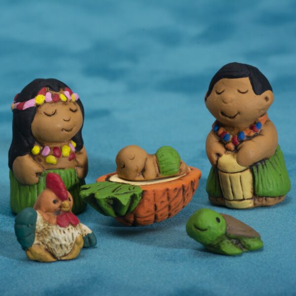 Lucuma Designs Fair Trade Hawaiian - Petite Nativity Set of 6