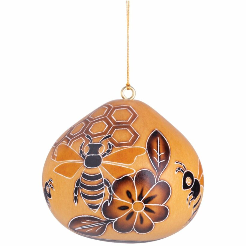 Lucuma Designs Beehive - Gourd Ornament