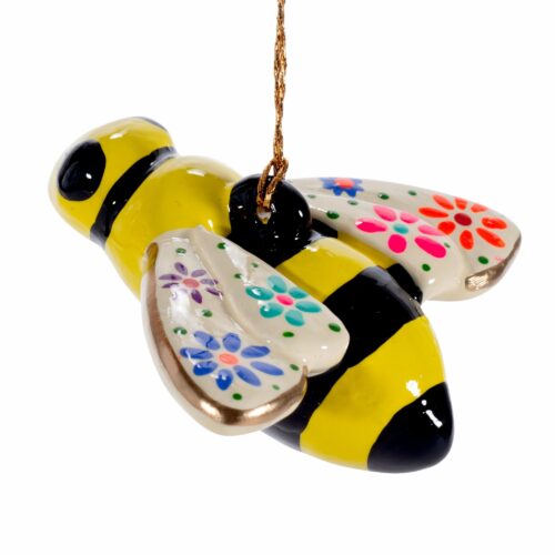 Lucuma Designs Bee - Confetti Ceramic Ornament