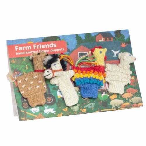 Lucuma Designs Farm Story Pack of 4 - Organic Cotton Finger Puppets