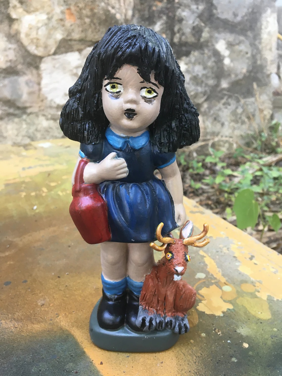 Girl with Jackalope - Calaveras Arts