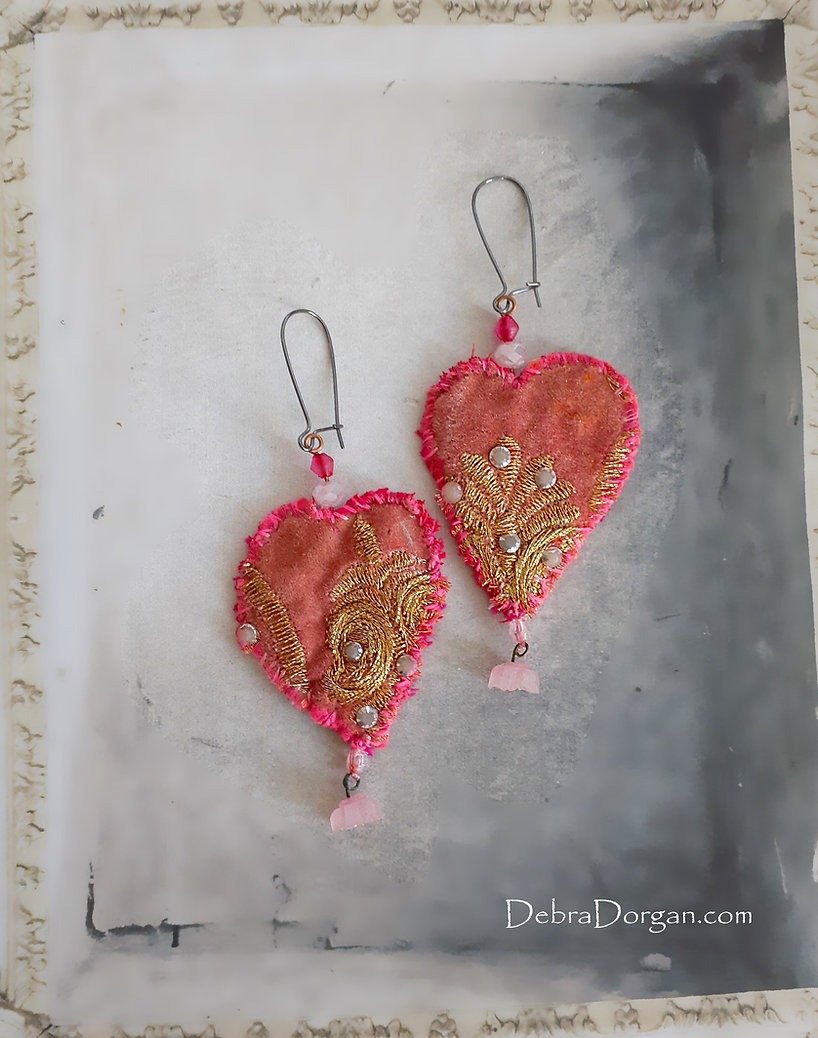 Debra Dorgan Heart Earrings