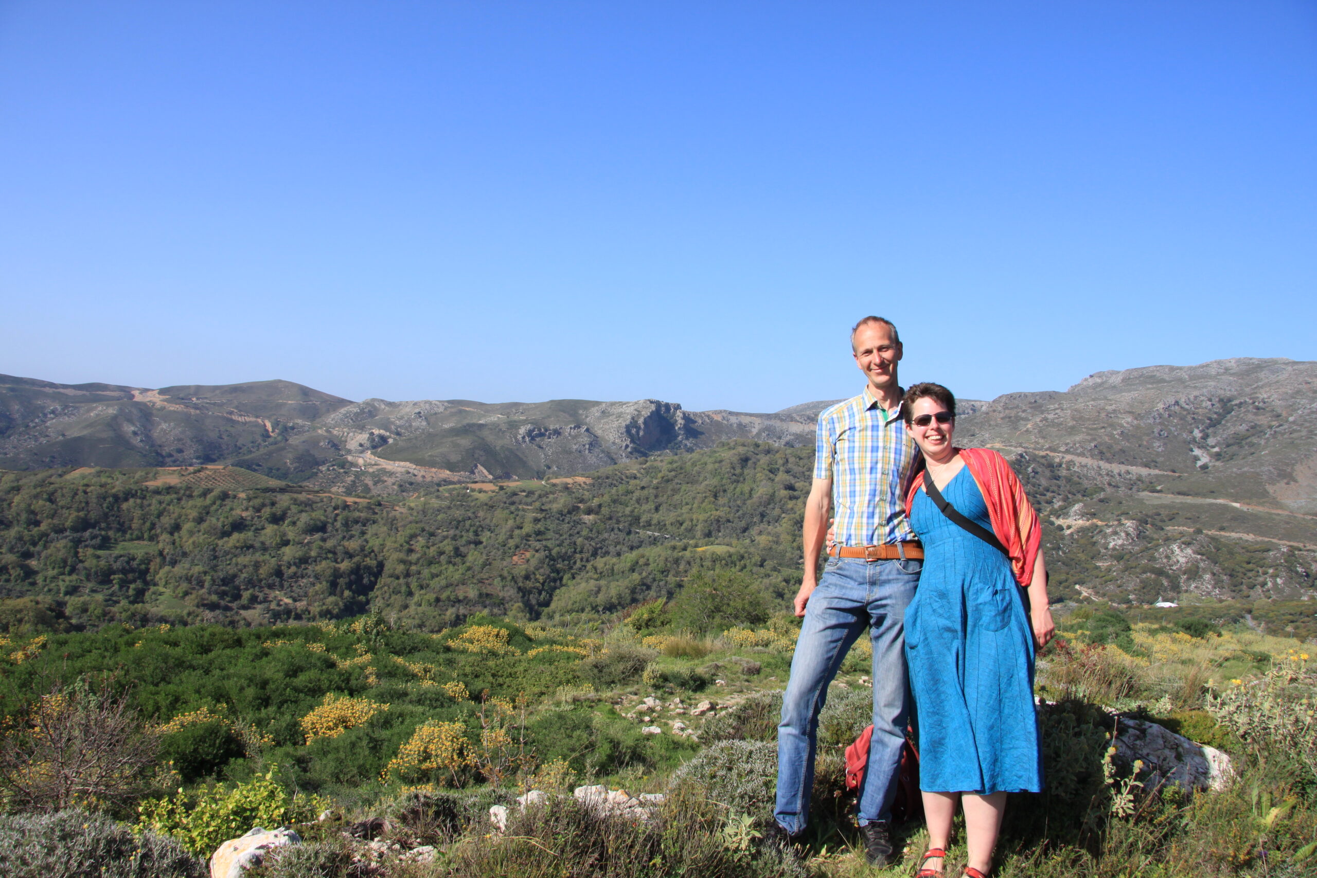 Dr Jessica Grimm and her husband, Patrice, in Crete, 2018 from Artizan ...