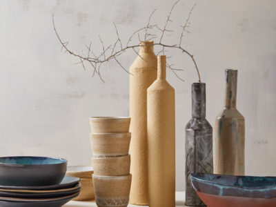 ShellyClayspot Ceramics Grouping - Israeli Artist