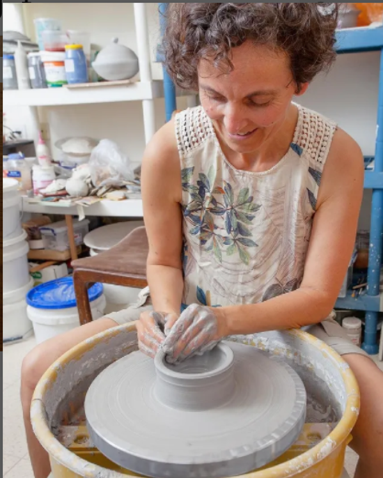 ShellyClayspot - Shelly at pottery wheel