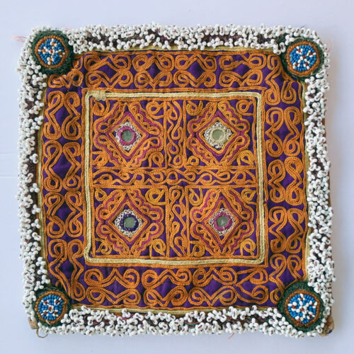 Vintage Embroidered Zazi Doily – Afghanistan TZ68-3