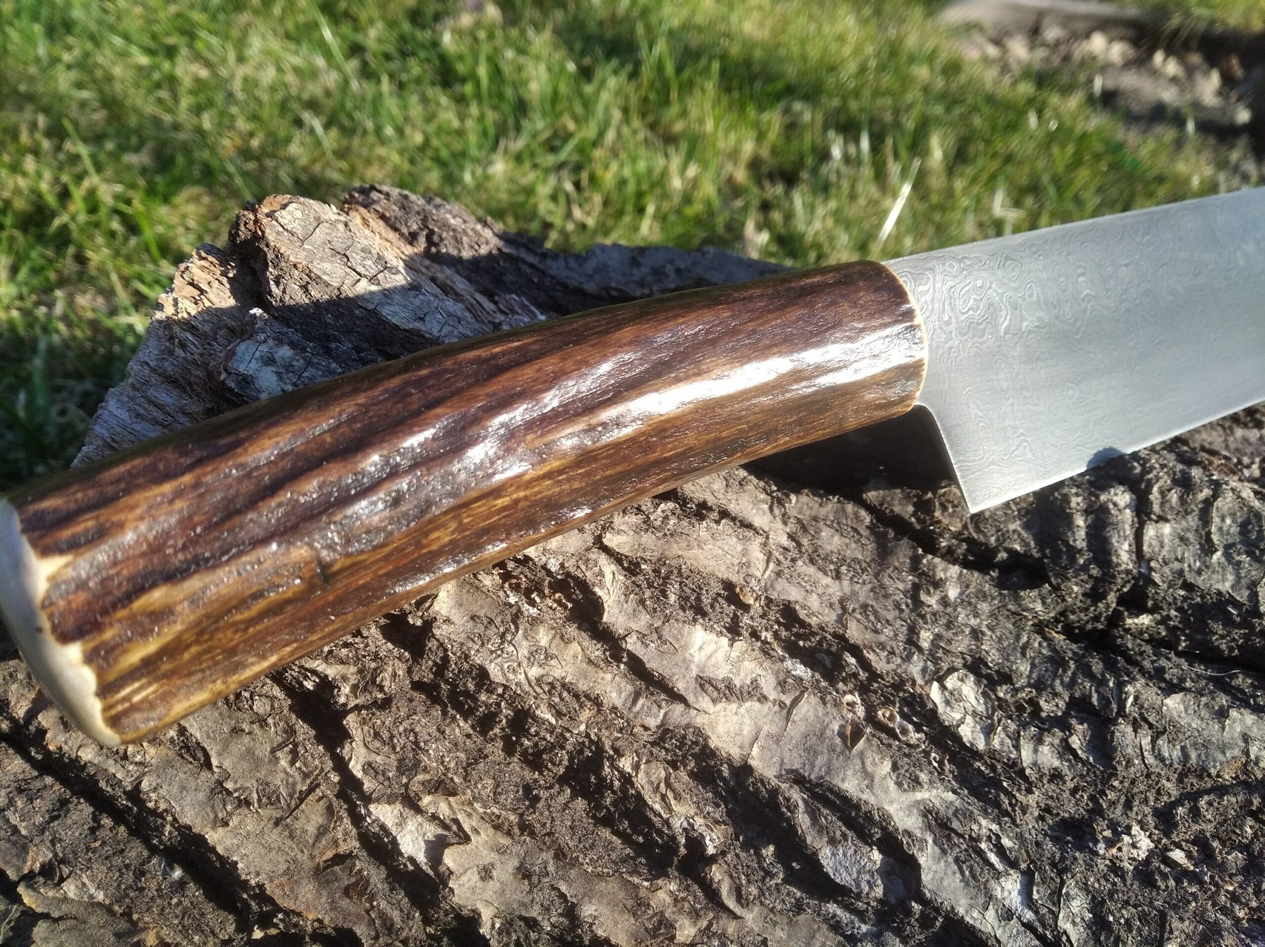 Hand Forged Hammered Pattern Knife/Janpanese Style Kitchen Knife