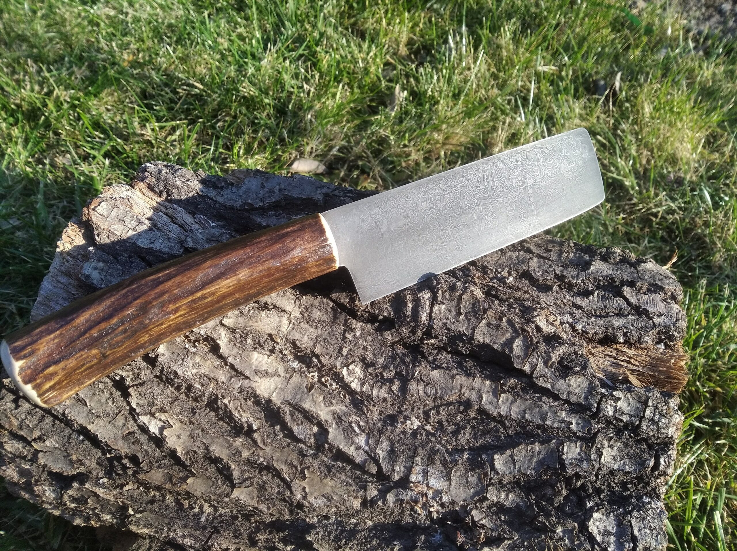 Hand-Forged round Head Old-Fashioned Kitchen Knife