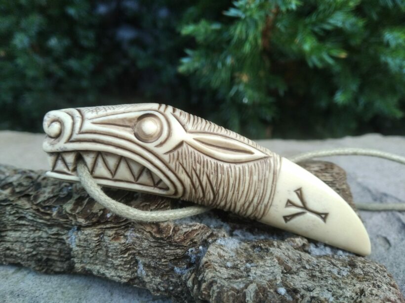 BoneCarvingArt Hand carved Viking Bone art in Ukraine